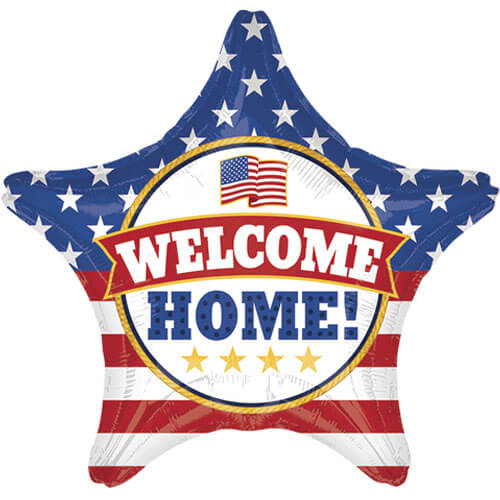 Party Balloon Welcome Home super Shape Star 28" Foil Balloon 