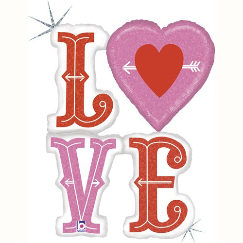 Party Balloon I love You 46" Foil Balloon 