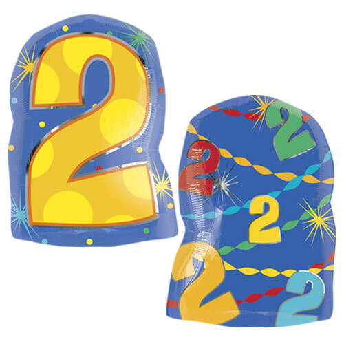 Party Balloons ; Number (2 )Confetti Dots Balloon 20" 