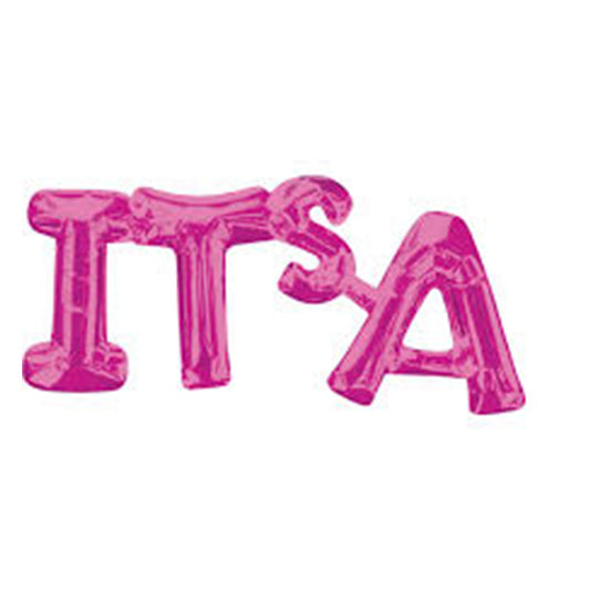  IT'S A - LETTER SHAPE PINK FOIL BALLOON 20" 