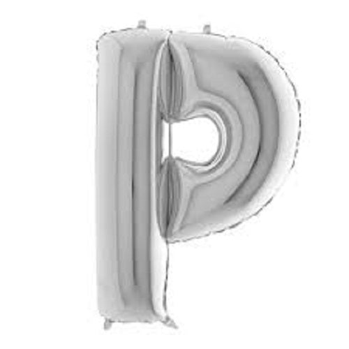 40" Silver Letter (P) Foil Balloon 