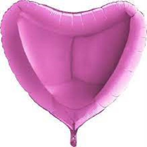 Party Balloon 36" Fuxia Heart Foil balloon 