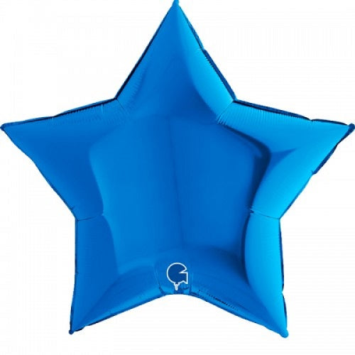 Party Balloon 36" Blue Star Foil Balloon 