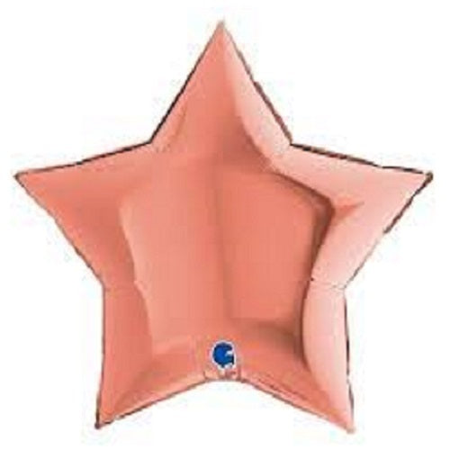 Party Balloon 36"  Rose Gold Star Foil Balloon 