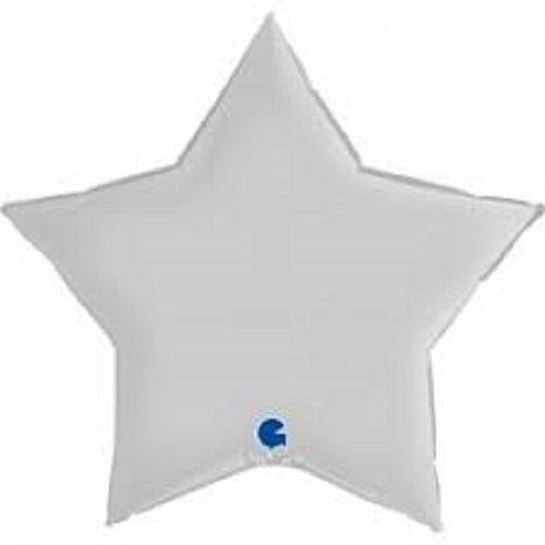 Party Balloon 36" White Foil balloon 