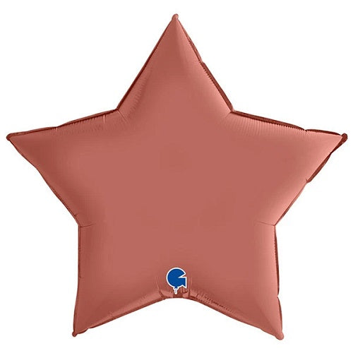 Party BalloonSatin Rose Star 36" Foil Balloon 