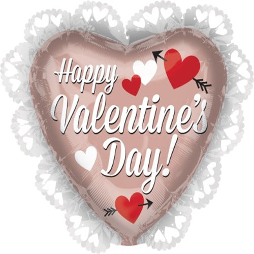 Party Balloon Happy Valentine Day Rose Gold P30