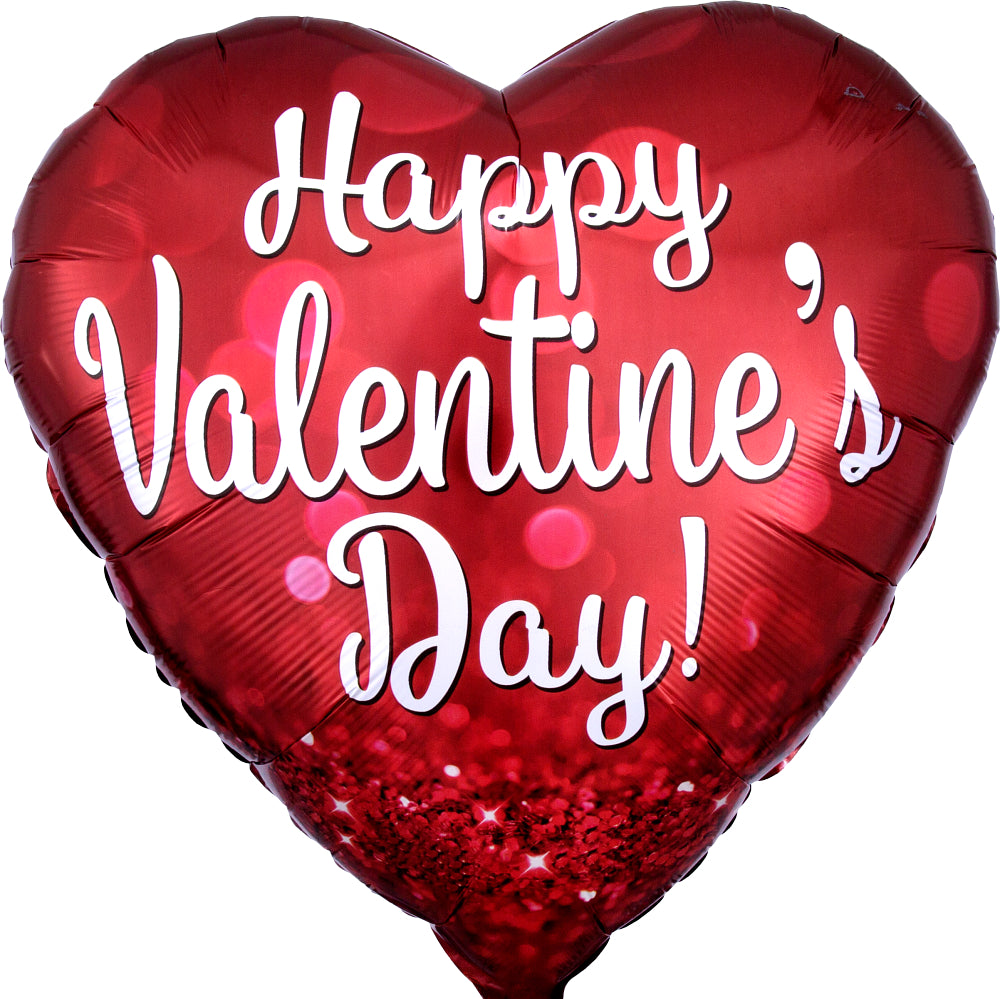 Happy Valentine Day Red Heart 18" 