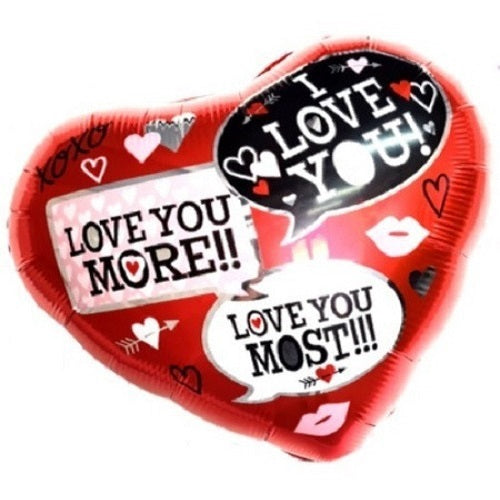 Love You More 18" Foil Balloon 