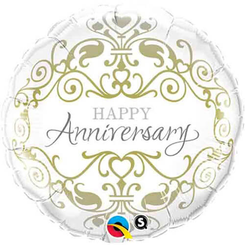 Anniversary Classic , 18" Foil Round Balloon