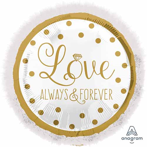 Party Balloon 32Ci Doo-Dads Sparkling Gold Wedding P75
