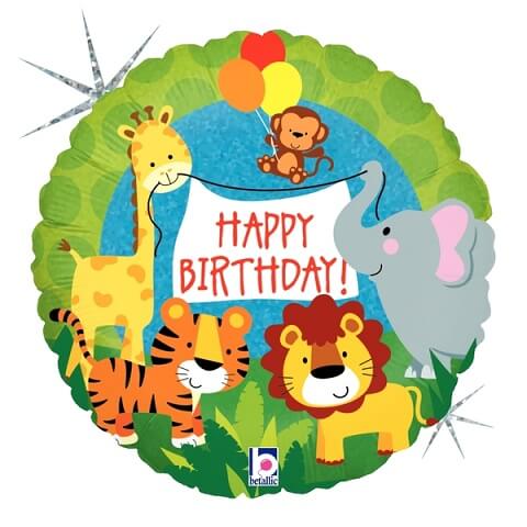 Party Balloon Jungle Animal Birthday Foil Balloon