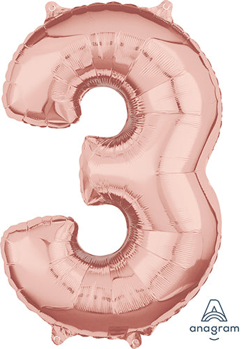 LARGE SHAPE 3 ROSE GOLD (26IN)