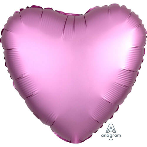 Party Balloon Heart Shape Satin Luxe Flamingo Foil Balloon S18
