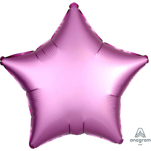 Party Balloon Star Shape Satin Luxe Flamingo Foil Balloon S18