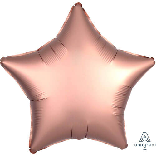 Party Balloon Star Shape Satin Luxe Rose Copper Foil Balloon S18