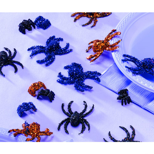 Party Balloon Glitter Spider Table Scatters