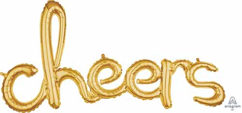 Phrase Script Shape CI CHEERS GOLD
