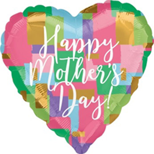 Party Balloon 18"  Happy Mothers' Day Pop Of Gold