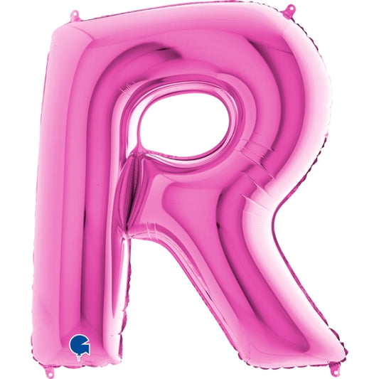 40" Pink Letter (R) Foil balloon 