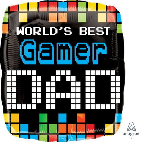 World Best Gamer Dad 18" Foil Balloon 