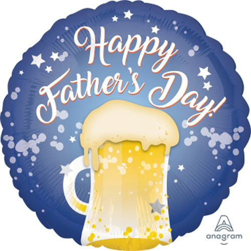 Party Balloon 18" Happy Father's Day Beer Mug Foil Balloon S40
