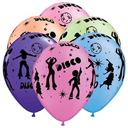 Party Balloon 11" Round Disco Latex Balloons-50CT