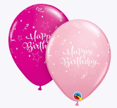 Party Balloon 11" Birthday Shining Star Latex Latex Balloon-50CT