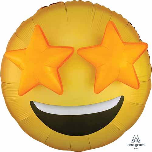 Party Balloon Multi-Balloons Emoticon Star Eyes