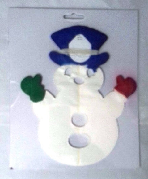 Snowmen Honeycomb Decoration Garland 360Centimeter