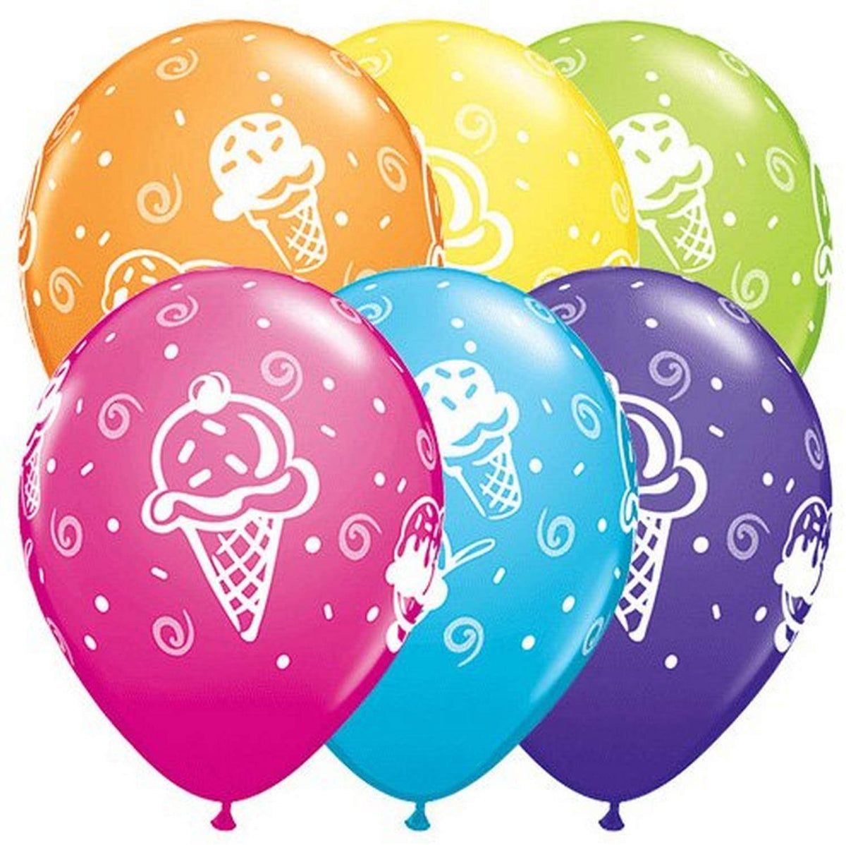 Party Balloon 11" Ice Cream Treats Latex Balloon-50CT
