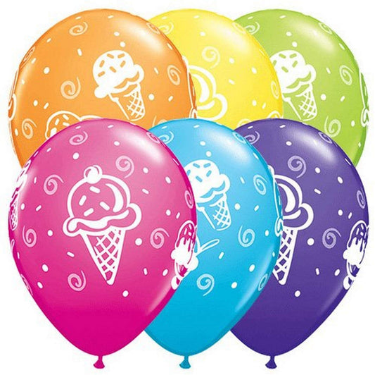 Party Balloon 11" Ice Cream Treats Latex Balloon-50CT