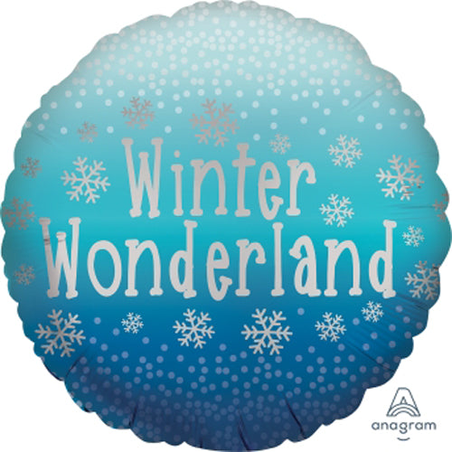 Party Balloon 18CI Xl Satin Winter Wonderland S40