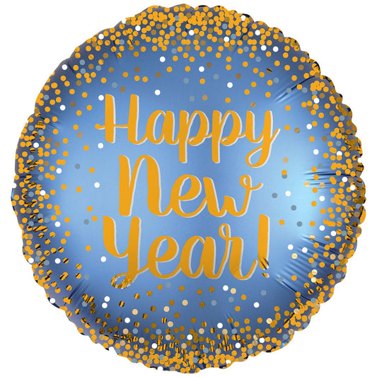 GOLD/SATIN NEW YEAR FOIL BALLOON