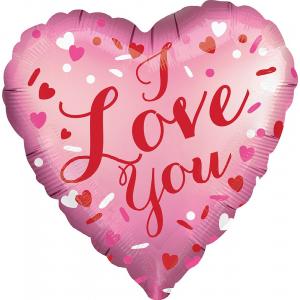 Valentine Day 18" I Love You Pink Heart 
