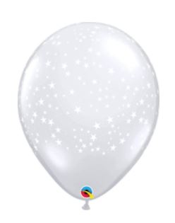 Party Balloon 16" Stars A Round Latex Balloon-50CT