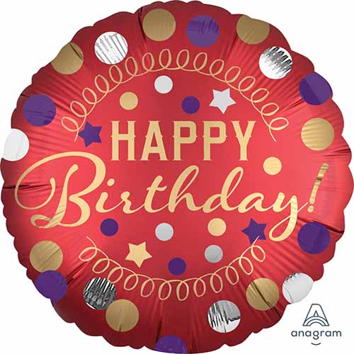 Party Balloons 18CI XL Red Satin Party S40