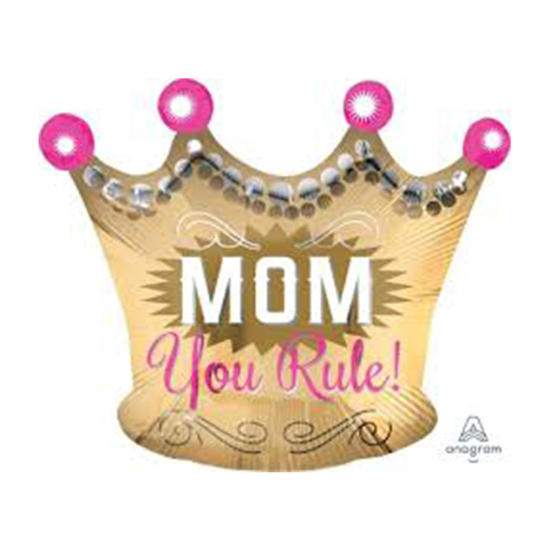 MOM YOU RULE FOIL BALLOON