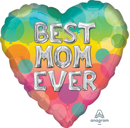 Party Balloon 18HI Hx Mom I Love You Watercolor S40