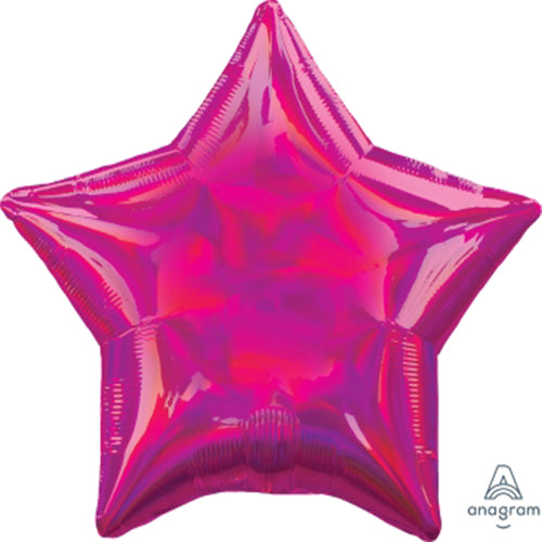 19SI HOLOGRAHIC IRIDESCENT MAGENTA STAR
