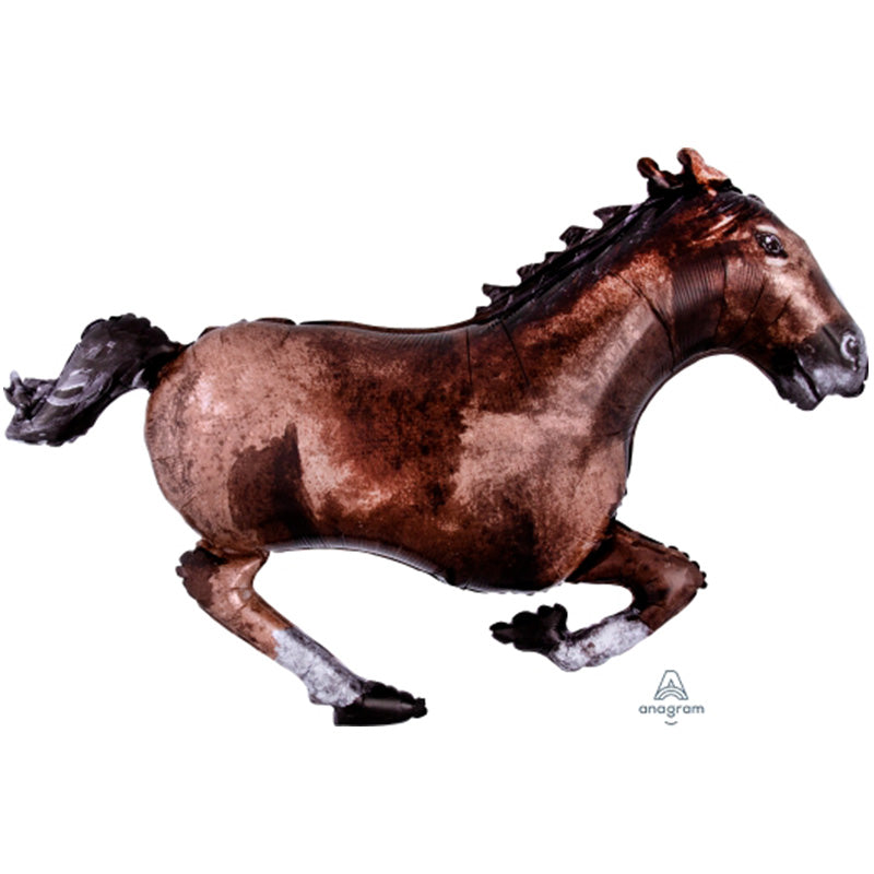 LARGE SHAPE GALLOPING HORSE Helium FOIL BALLOON 