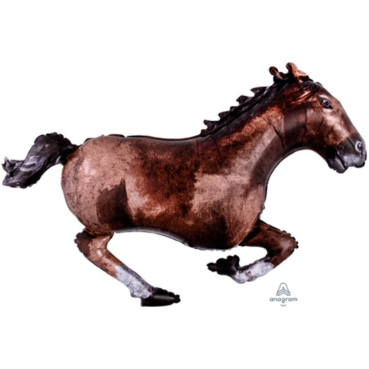 LARGE SHAPE GALLOPING HORSE Helium FOIL BALLOON 