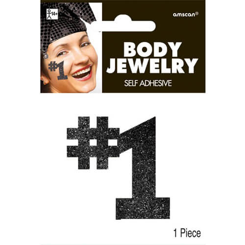 Party Balloon Body Jewelry #1 Decoration Black Party
