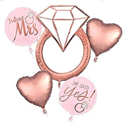 Blush wedding Bouquet  Foil Balloon 