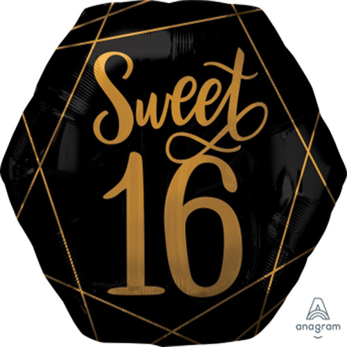 Party Balloon Large Shape Xl Elegant Sixteen P30