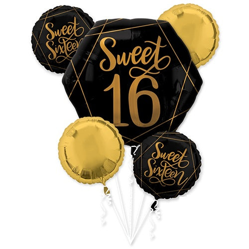 Party Balloon Elegant Sweet 16 Balloons Bouquet