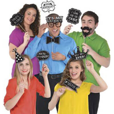 Party Balloon Chalkboard Birthday Photo Props