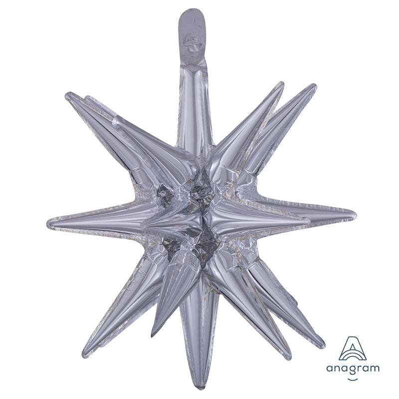Magic Star Small Silver Foil Balloon 18"