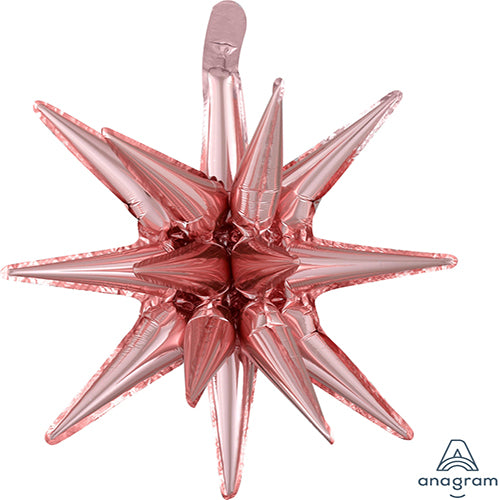 Balloons Party Celebrate Multi-Balloon  Magic Star Small Rose Gold 20"
