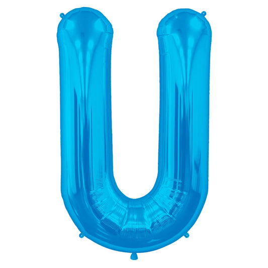 40" Blue Letter (U) Foil Balloon 